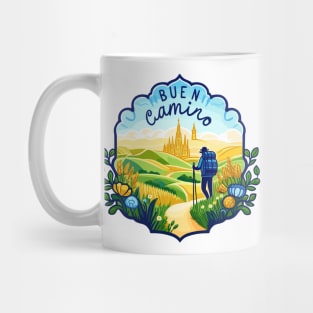 Buen Camino! El Camino de Santiago de Compostela - The Way of Saint James - Peregrino Pilgrim - Camino Frances Ingles Primitivo Shirt, Mug, Tote, etc Mug